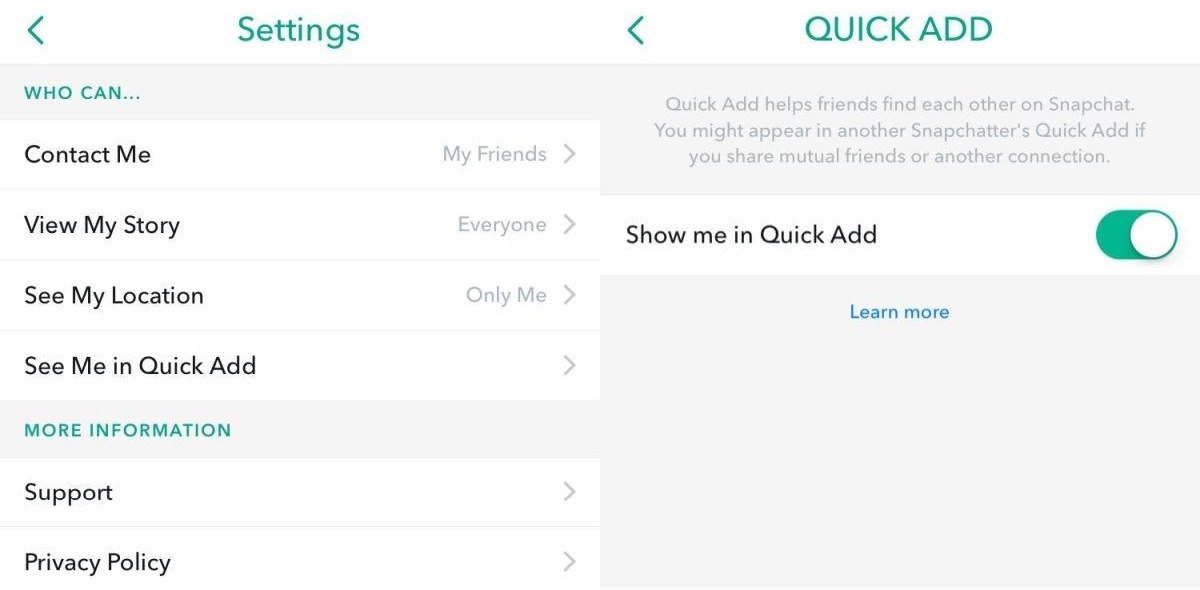 Disabling-Quick-Add-on-Snapchat