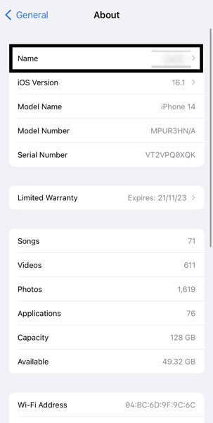 How-to-Change-iPhone-Name-Select-the-Name-Field