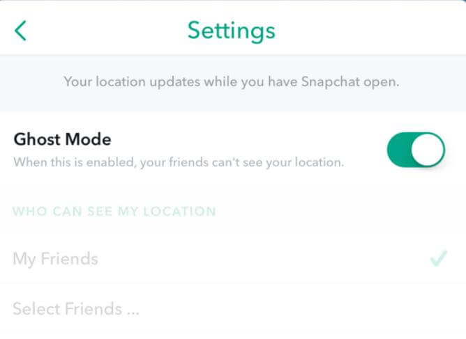 Turn-on-Map-Ghost-Mode-on-Snap-Setting