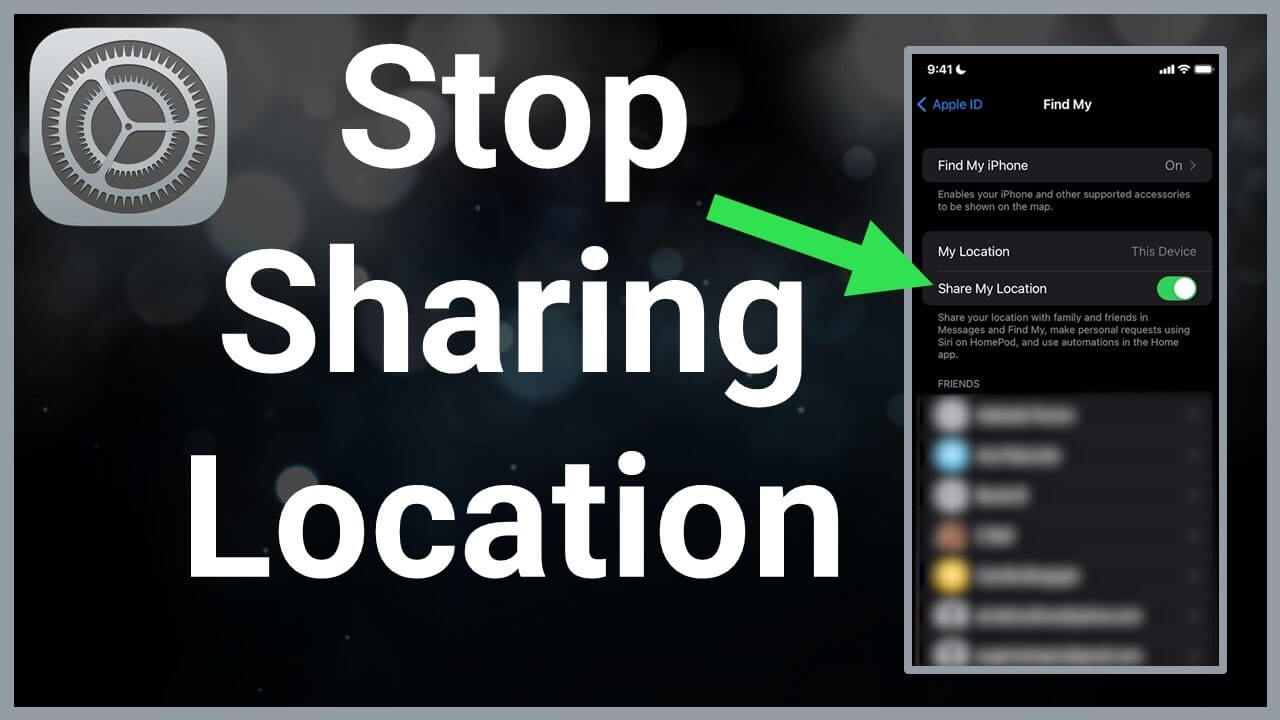 how to stop sharing location on iphone