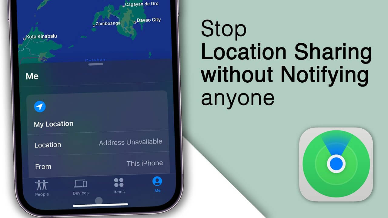 posibility to stop sharing locations without notification