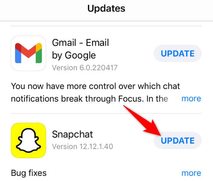 how-to-update-snapchat-on-iPhone