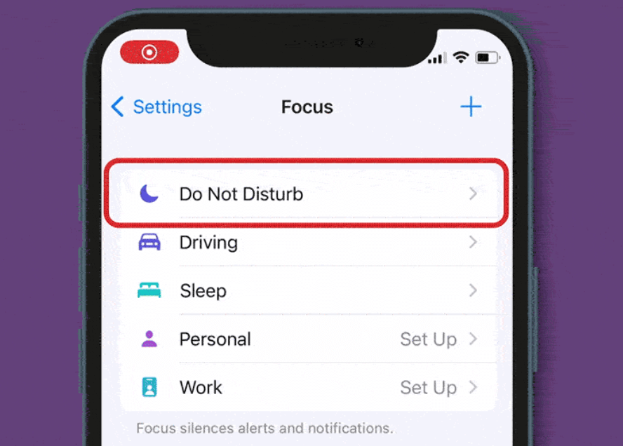do not disturb on phone