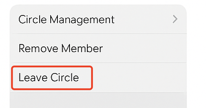 leave circle