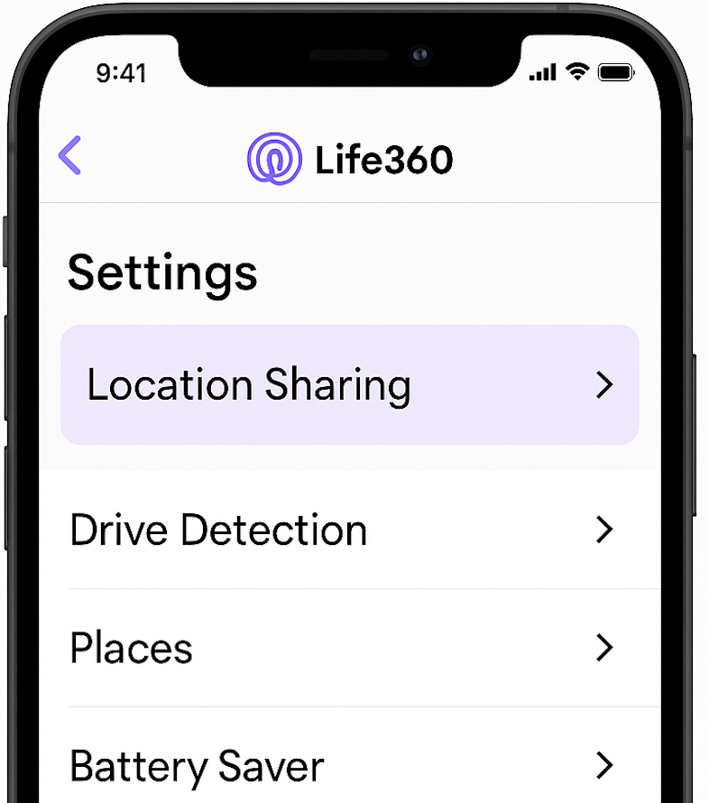 location sharing on life360