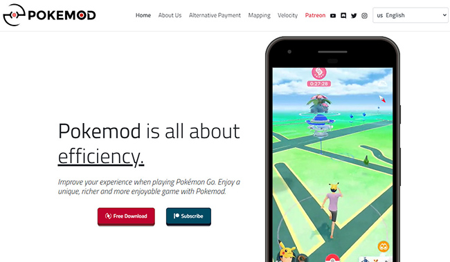 Pokemod homepage