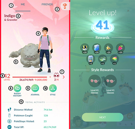 Pokemon GO Trainer Level