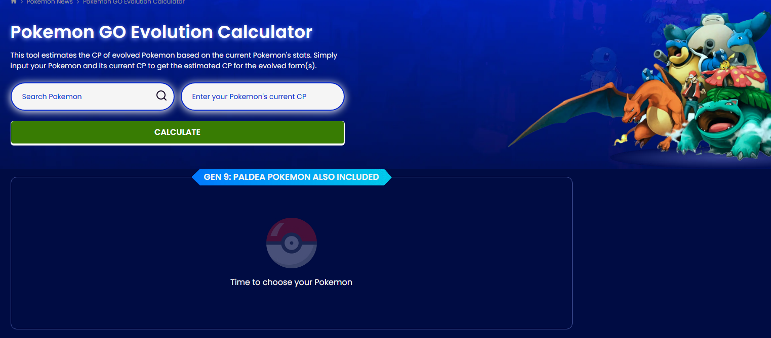 sportskeeda Evolution Calculator