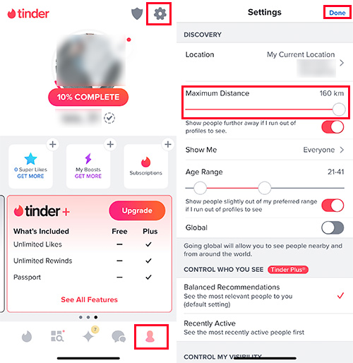 change maximum distance on tinder