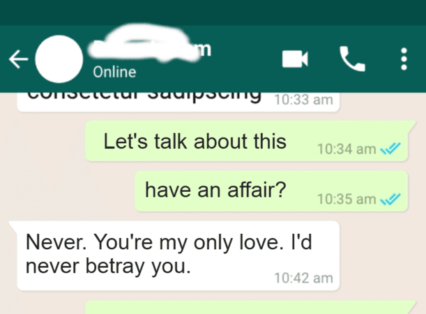 reveal cheating husband