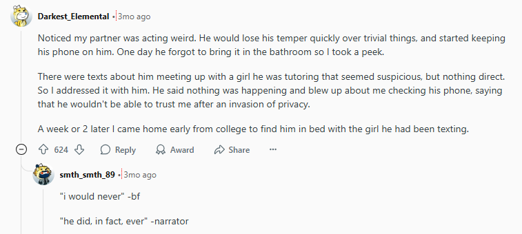 search how to catch a cheating husband