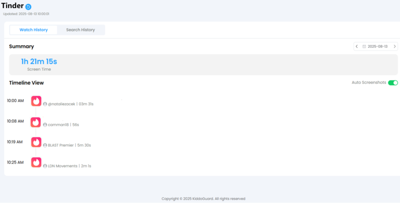 tinder safe monitoring
