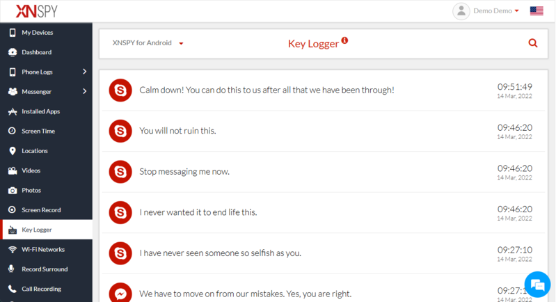 xnspy keylogger for android phone